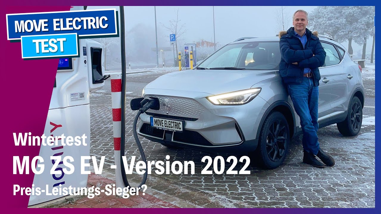 Wintertest - MG ZS EV Facelift 2022 - Autobahn-Reichweite und Verbrauch - Preis-Leistungssieger?