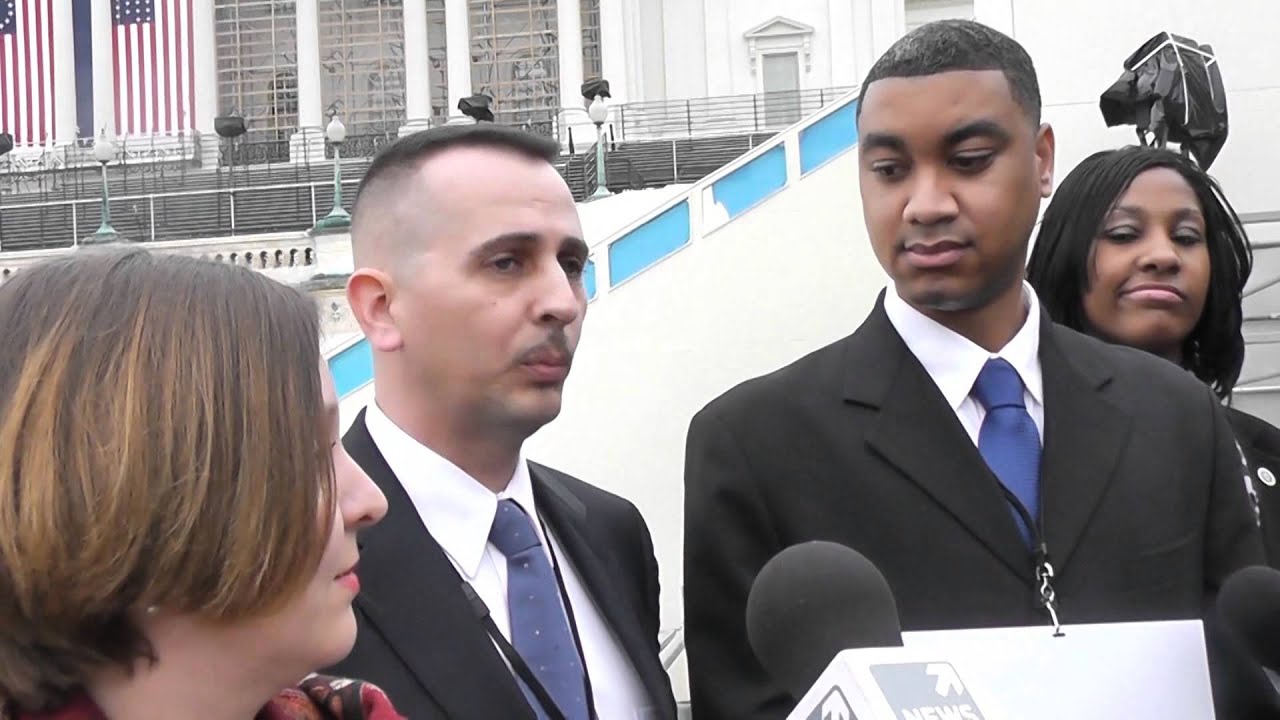 Servicemembers stand in at Inauguration 2013 rehearsal