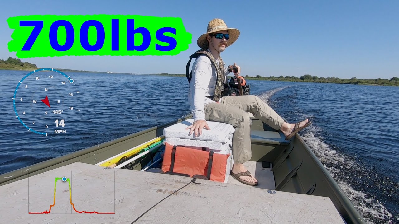 13hp Backwater Mud Motor Load Test 1436 Jon Boat