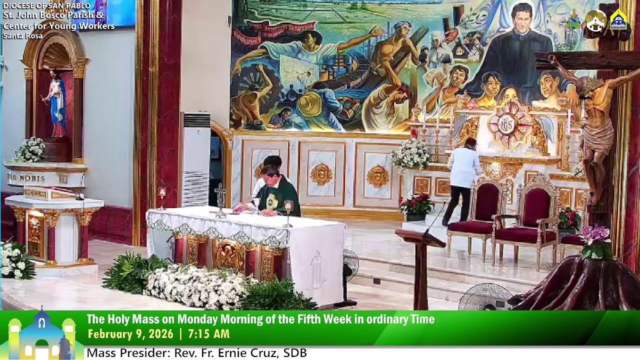 February 9 2026 7:15AM Rosary and Holy Mass on Monday in the 5th Week of Ordinary Time
