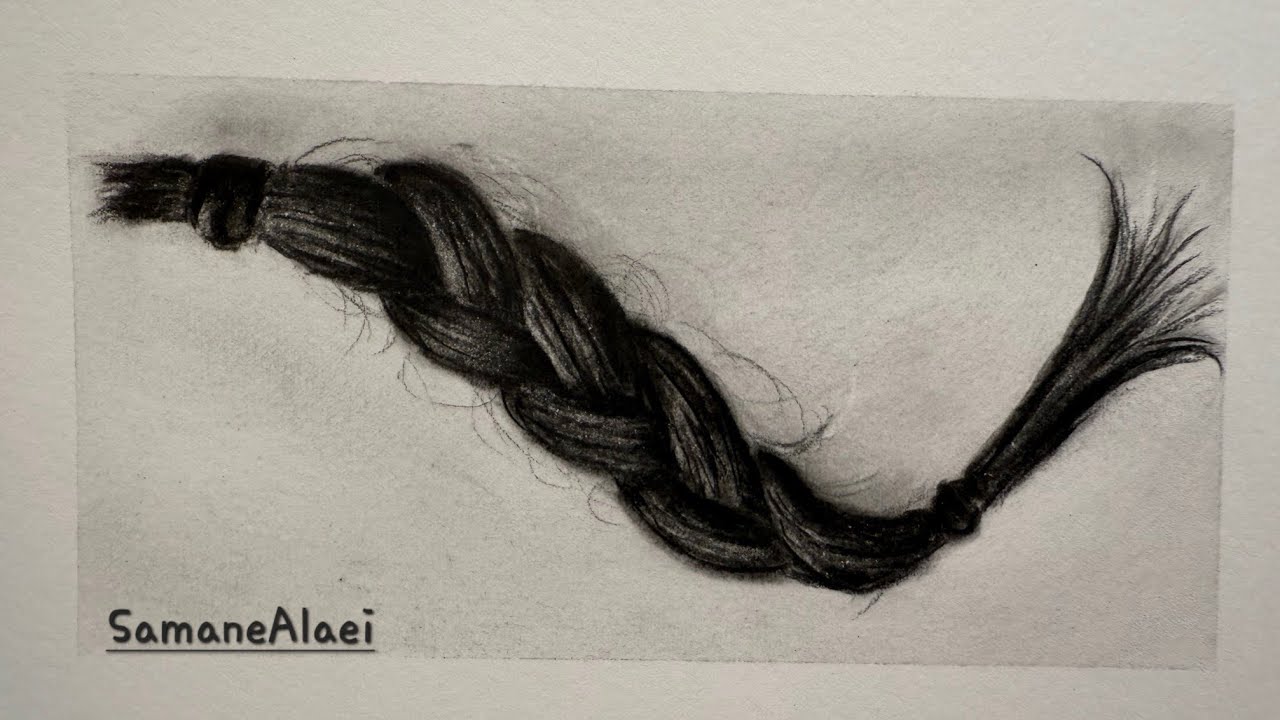 How to draw braid hair?