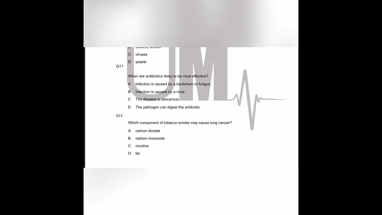 O’level Biology - MCQs from use and abuse of drugs and micro-organisms and biotechnology