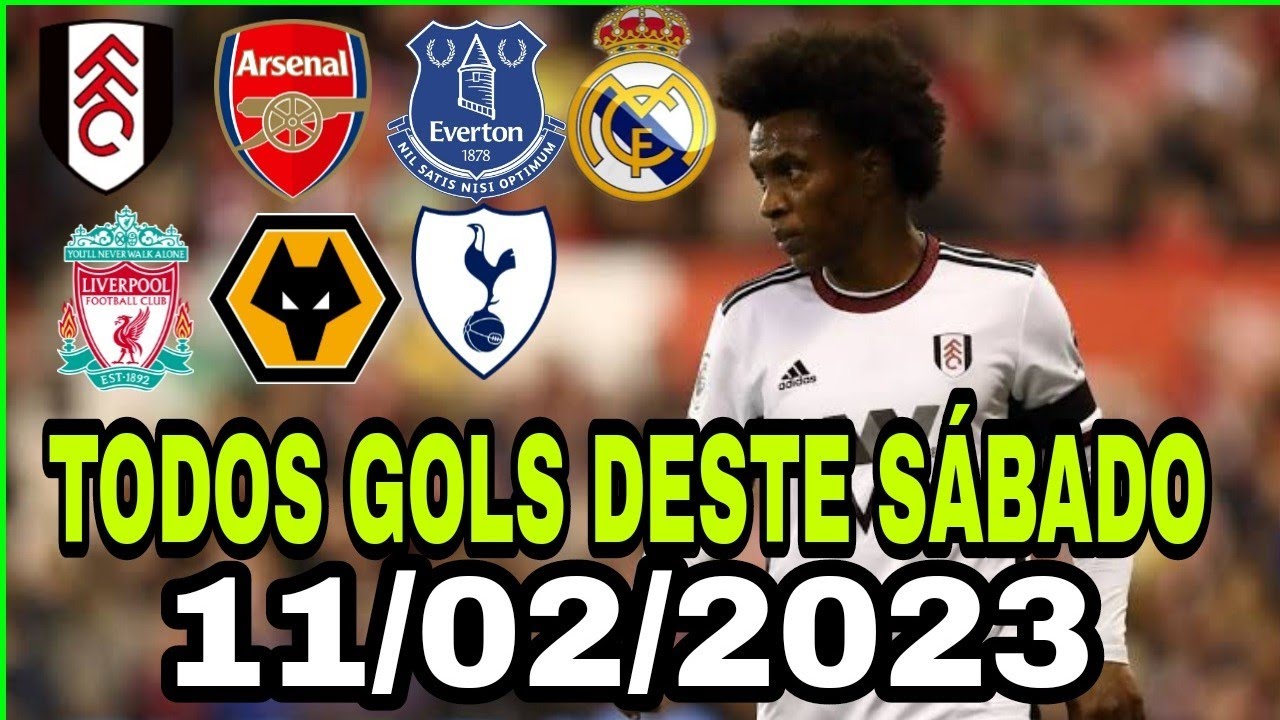 TODOS GOLS DESTE S&Aacute;BADO 11/02/2023 GOLS DO FUTEBOL EUROPEU GOLS PELO MUNDO