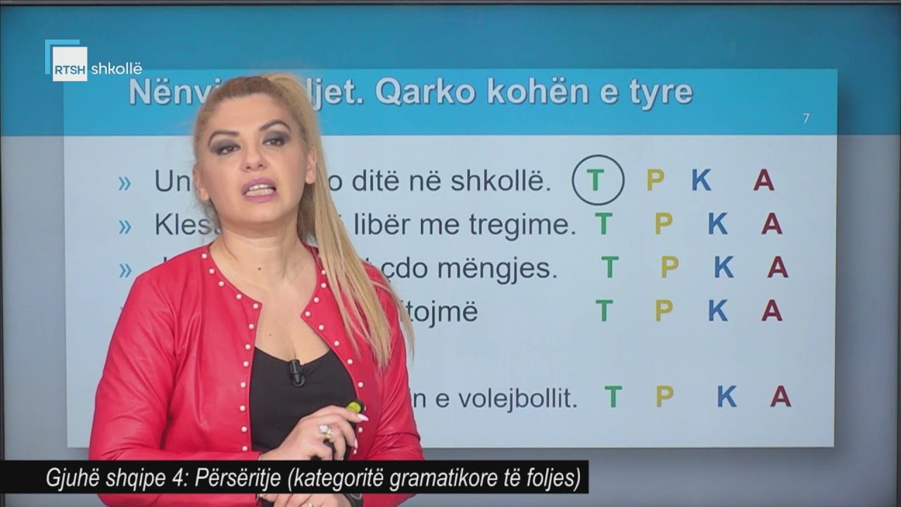 Gjuhë shqipe 4 - Përsëritje (kategoritë gramatikore të foljes)