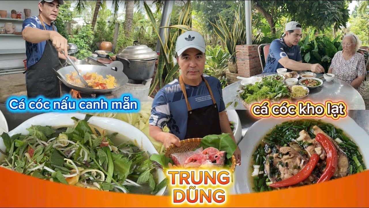 Trung Dũng | Ăn Cơm Nhà Cùng Má Siêu Ngon Với Hai Món Cá Cóc Nấu Canh Mẵn Và Cá Cóc Kho Lạt