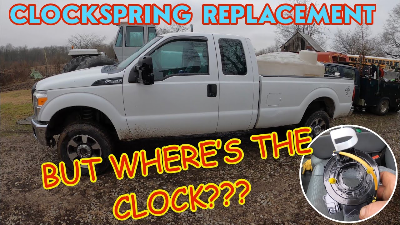 2016 FORD F-250 SUPERDUTY Clockspring replacement: Where’s the clock???