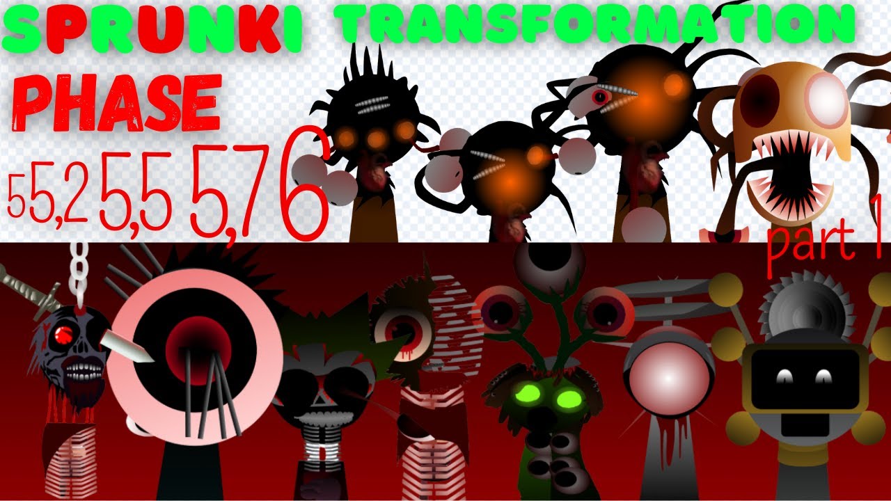 How to make Animation in Scratch? Transformation Sprunki Phase5 | 5,2 | 5,5 | 5,7 | 6:Incredibox P1