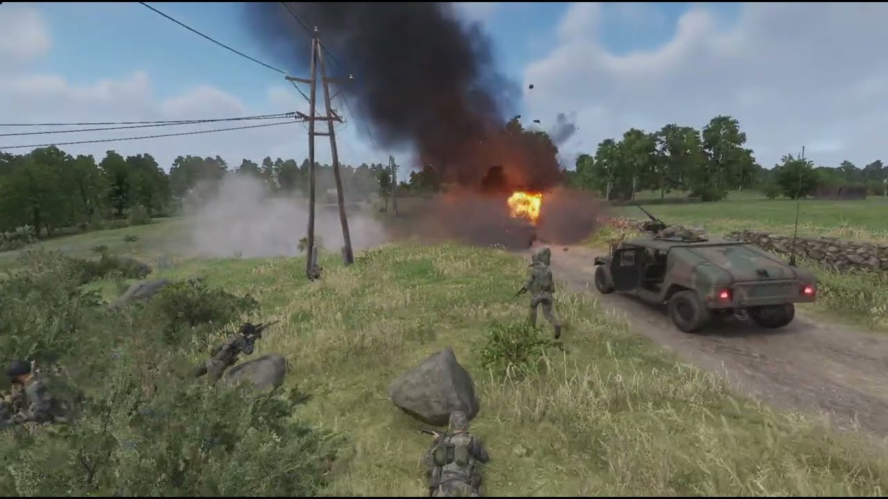 Arma Reforger US Army vs Russian base defense