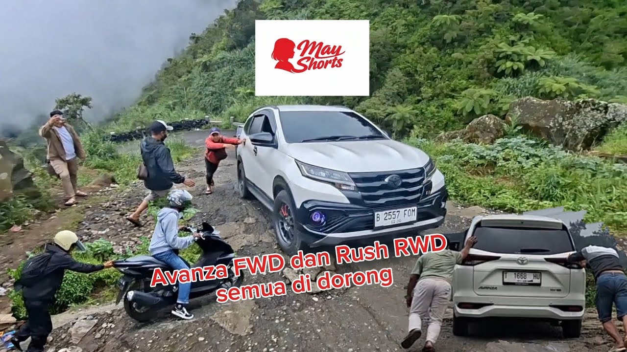 Avanza FWD dan Rush RWD semua di dorong
