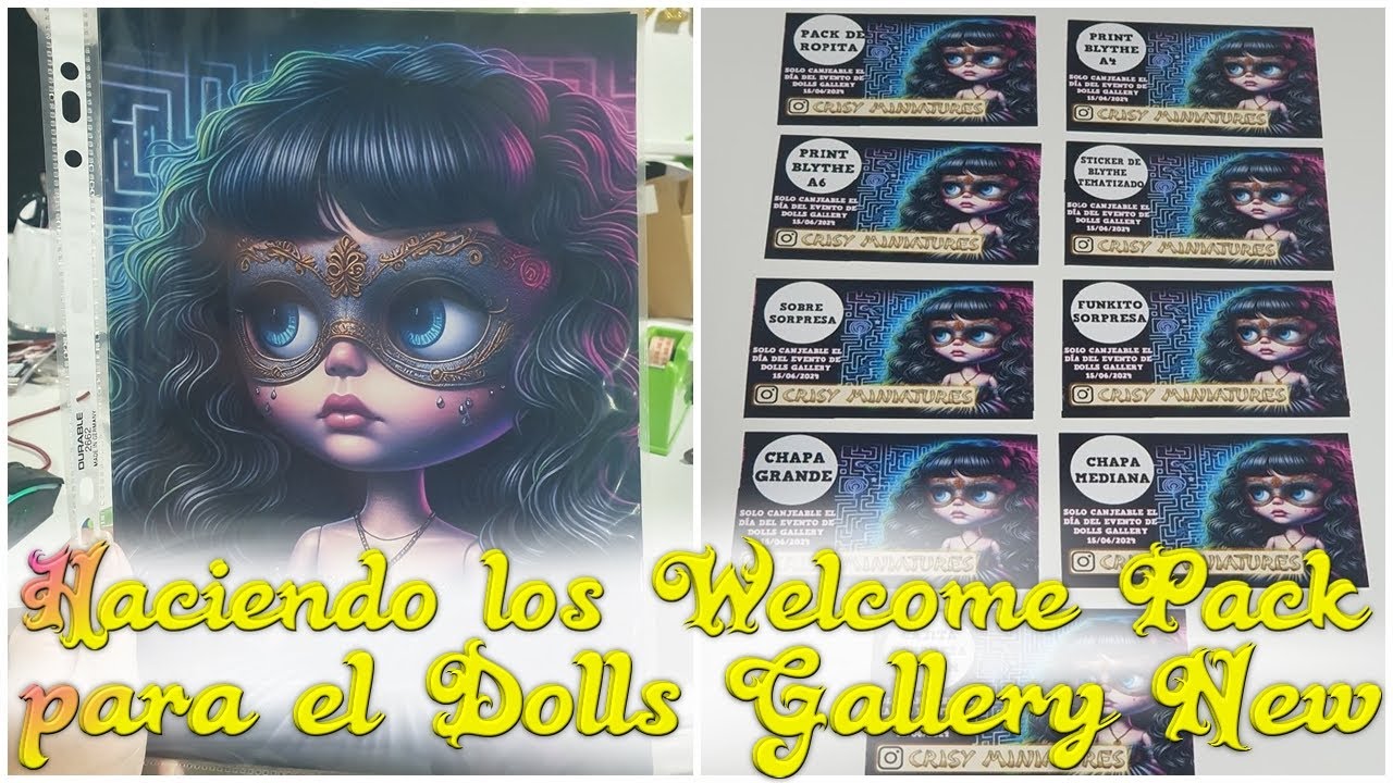 Preparando los WELCOME PACK del EVENTO DOLLS GALLERY NEW | 184 Rasca y Gana!