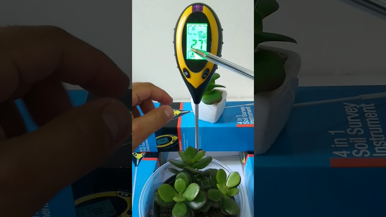 Medidor Digital De PH Luminosidade Umidade e Temperatura de Solo