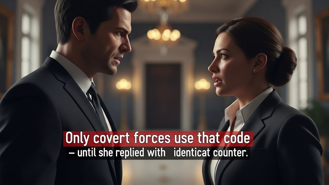 “Only covert forces use that code,” he remarked — until she replied with the identical counter.