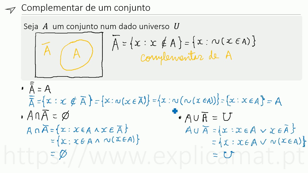 Complementar de um Conjunto
