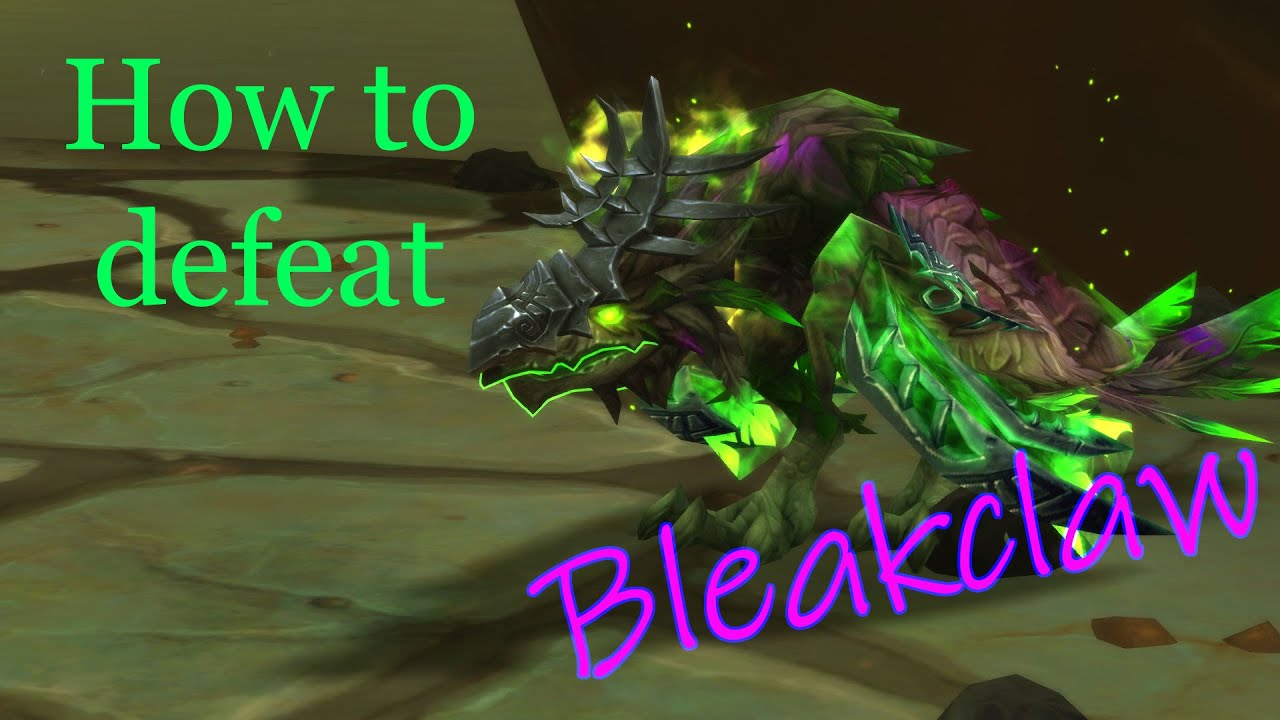 How to defeat Bleakclaw in Tanaan Jungle - World of Warcraft pet battle guide. (ENG)