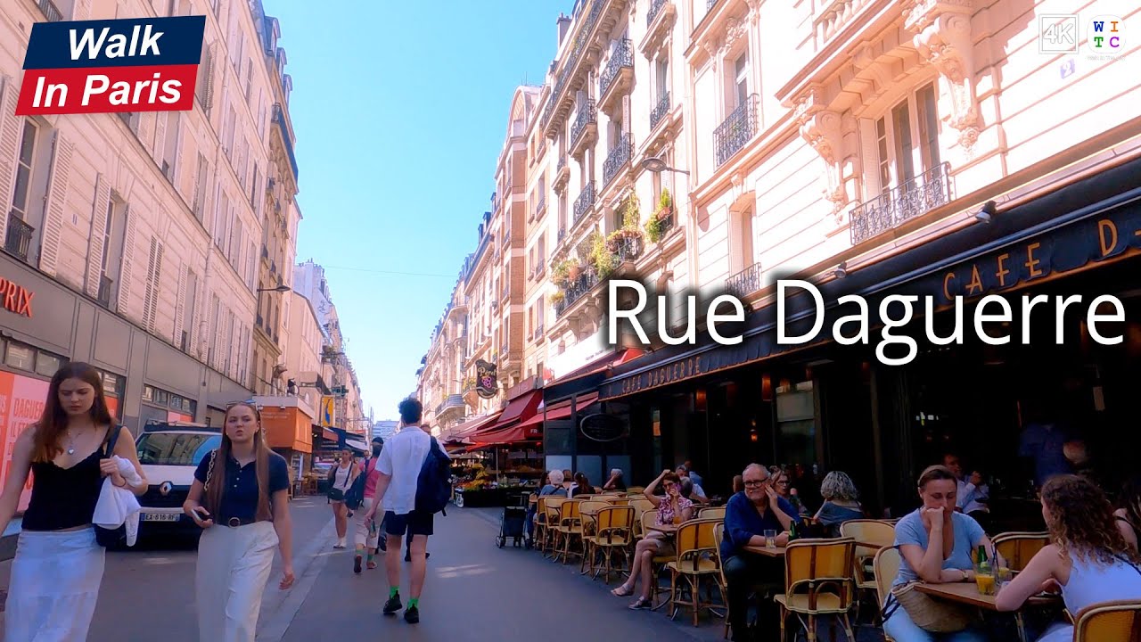 Rue Daguerre (4K) | Paris Walking Tour 2025