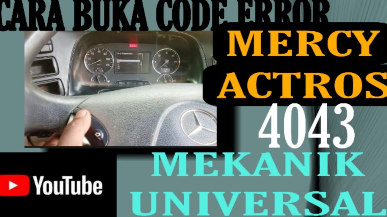 CARA MELIHAT CODE EROR ACTROS