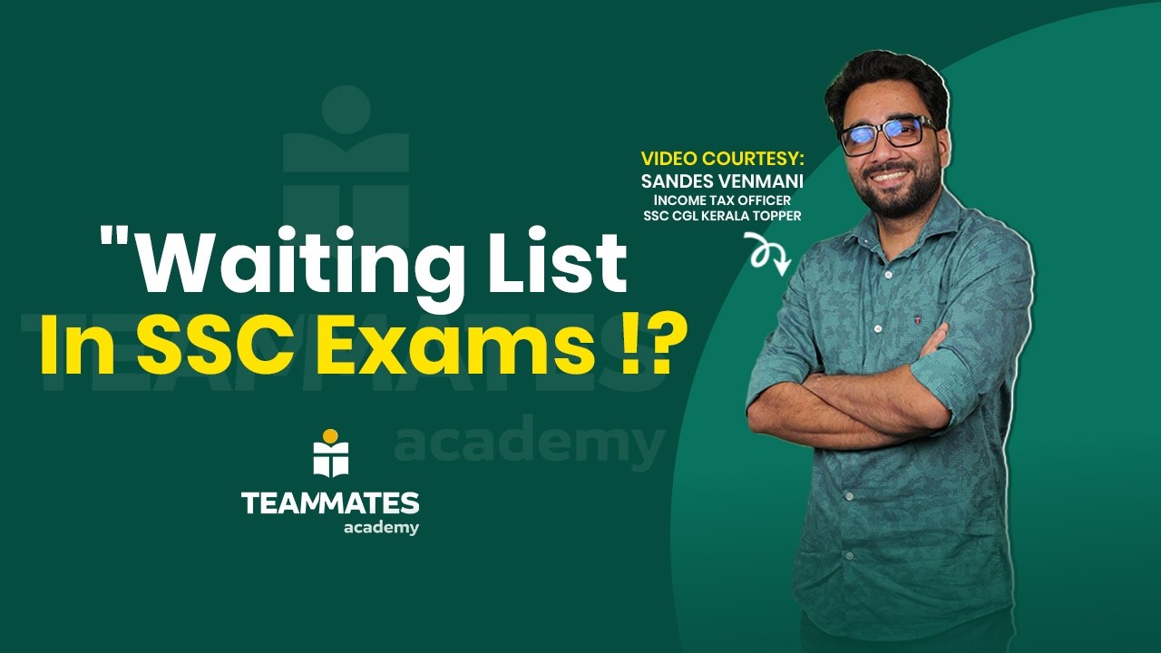 Waiting List In SSC Exams!? | Sandes Venmani | Income Tax Officer | SSC CGL Kerala Topper