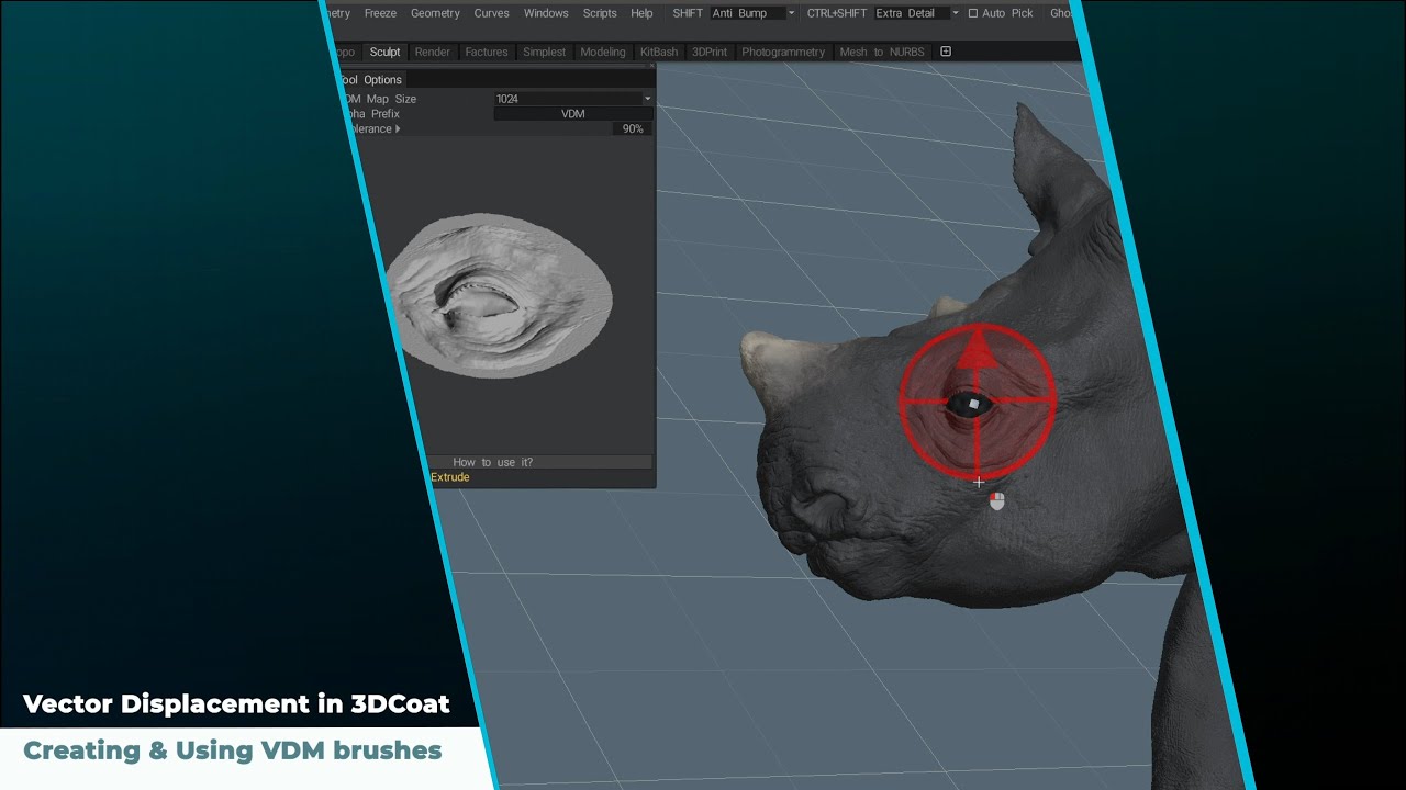 Vector Displacement Brushes in 3DCoat