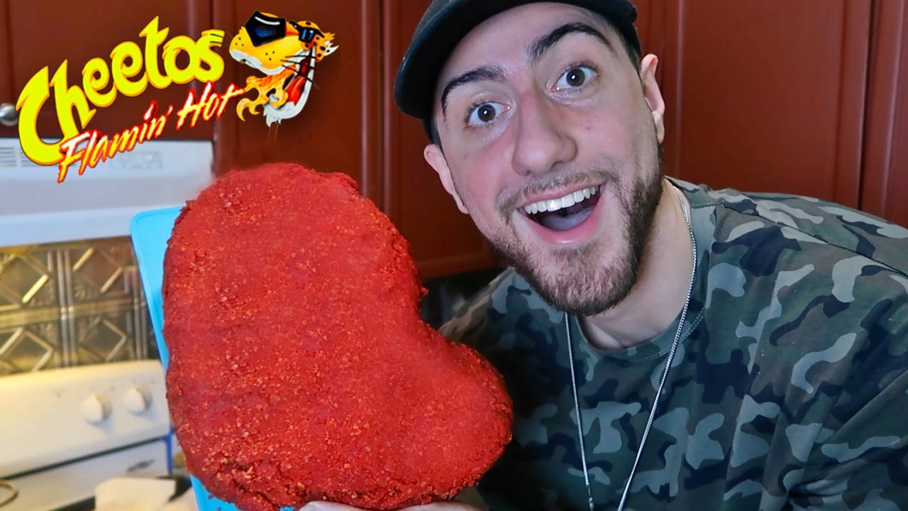 DIY GIANT HOT CHEETOS CHICKEN NUGGET