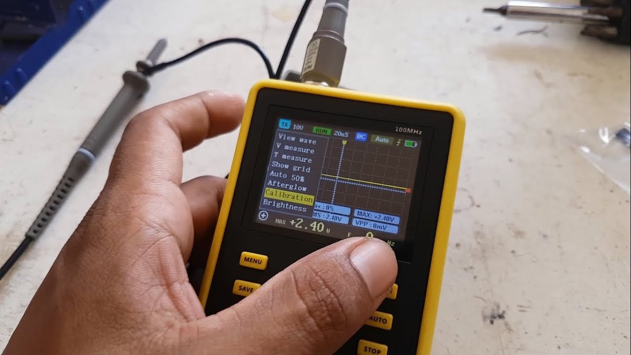 Defeito e conserto do Mini osciloscopio 5012h