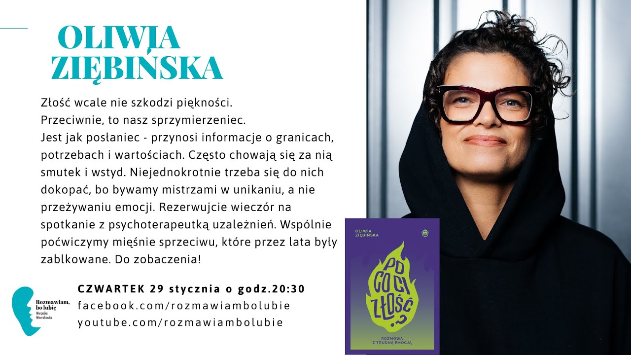 Oliwia Ziębińska „Po co ci złość? Rozmowa z trudną emocją