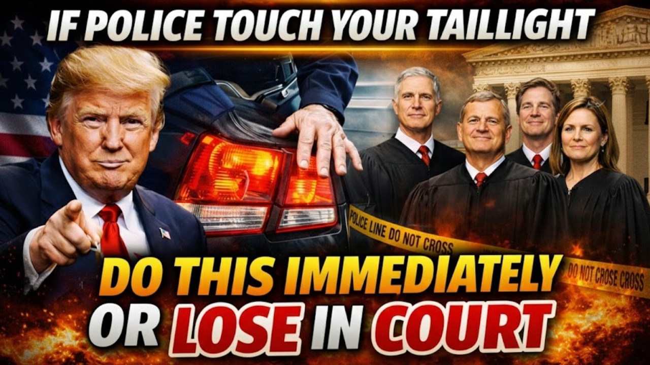 If Police Touch Your Taillight—Do THIS Immediately or Lose in Court
