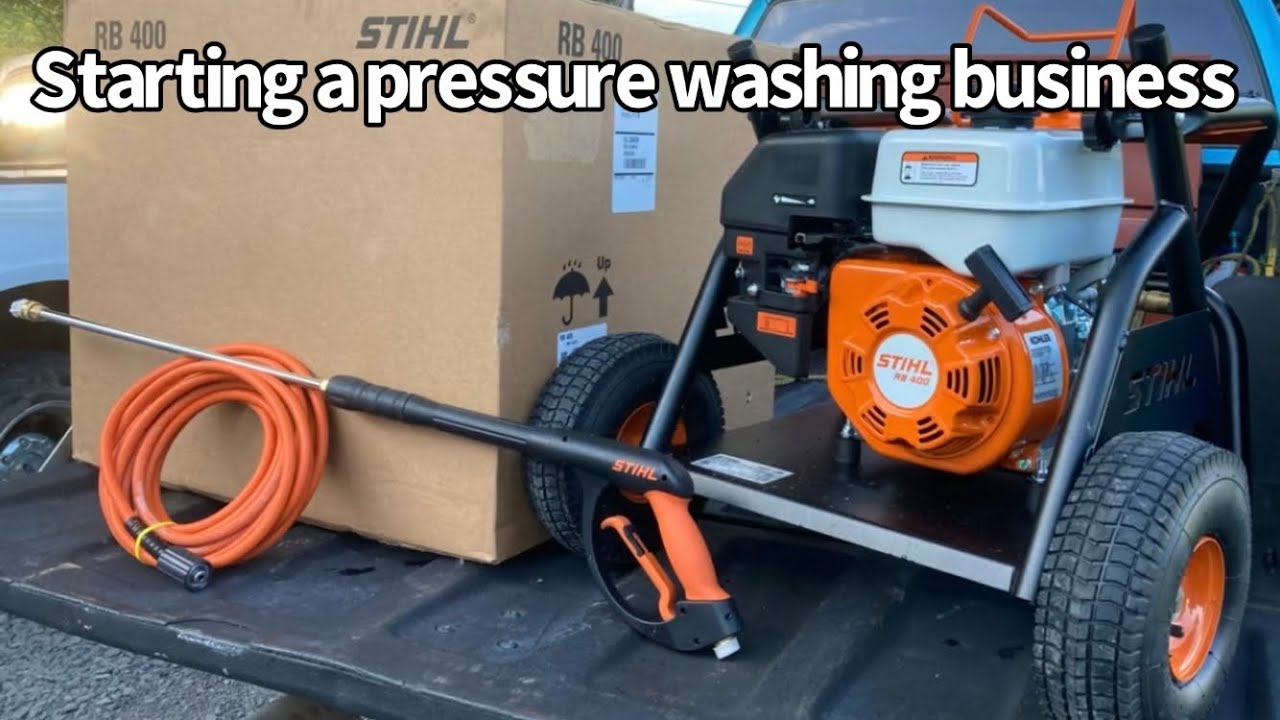 Starting a pressure washing business. And unboxing a Stihl  RB 400 pressure washer￼ I.T.Creations￼