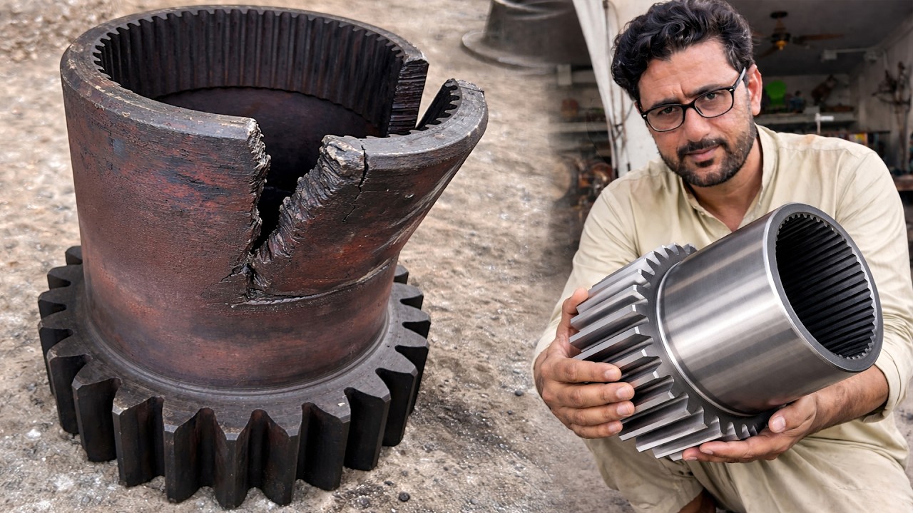 How Experts Restore A Worn Transmission Spline | Broken Shaft Repair Process | Master Restoration