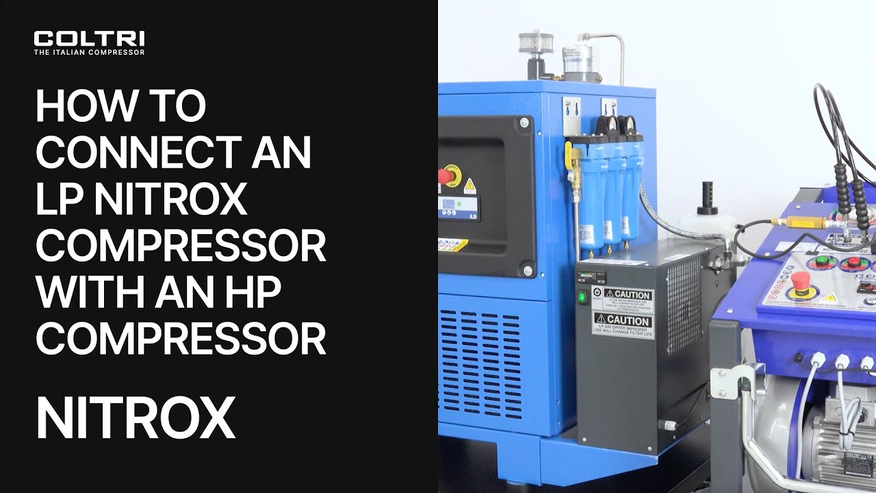 LP Nitrox compressor with High Pressure compressor connection