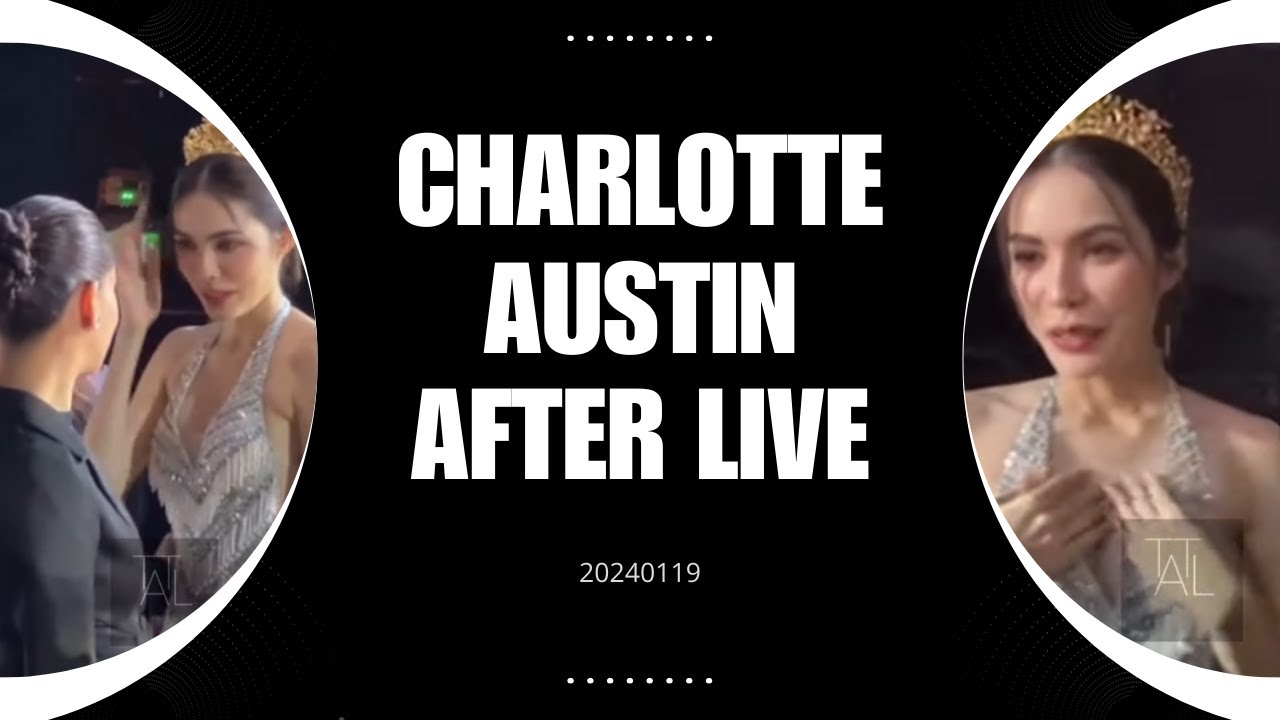 [Eng CC]  Charlotte Austin after the big Drama Event 20240119 🤍🖤 #charlotteaustin
