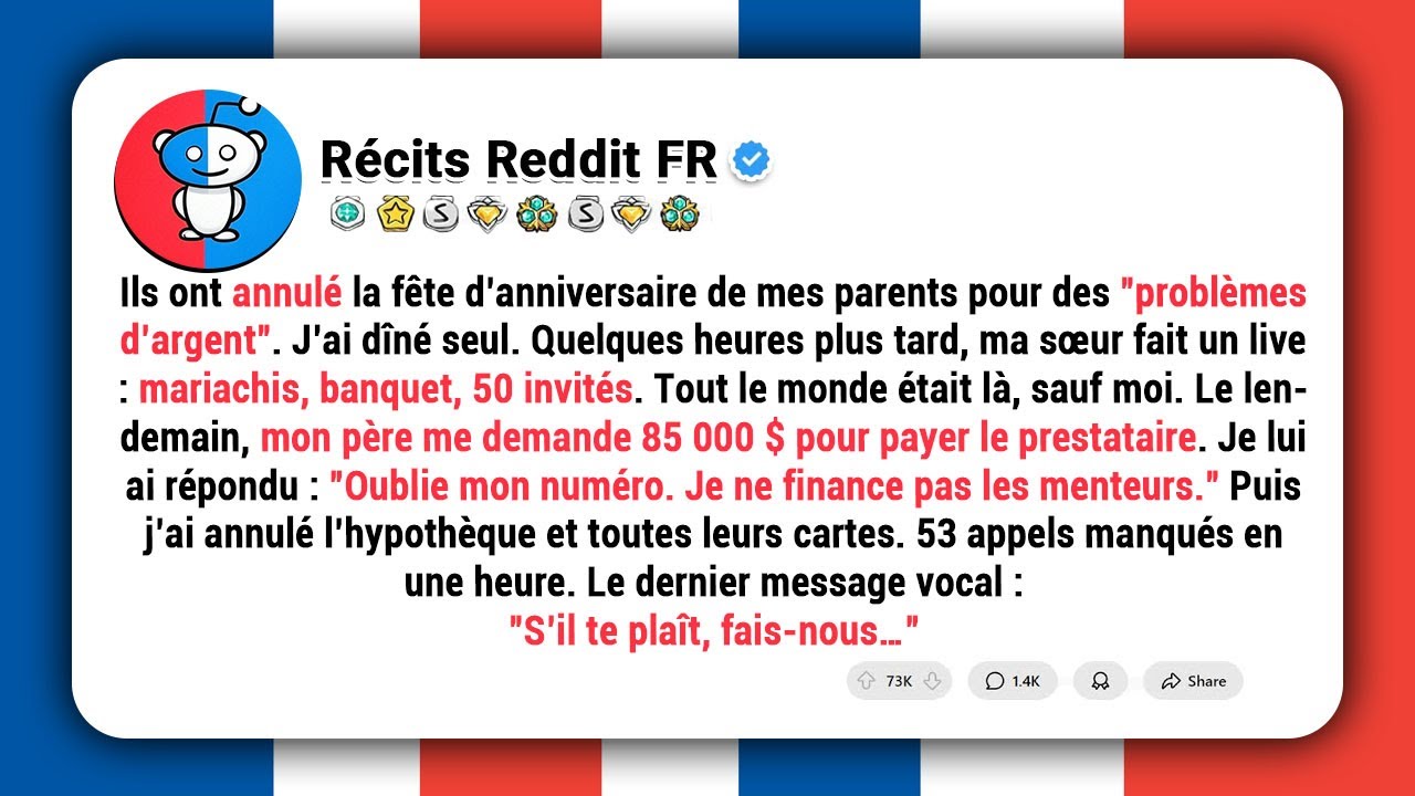 Ma famille a inventé une crise pour m’exclure de leur fête, puis ils m’ont demandé de payer l’additi