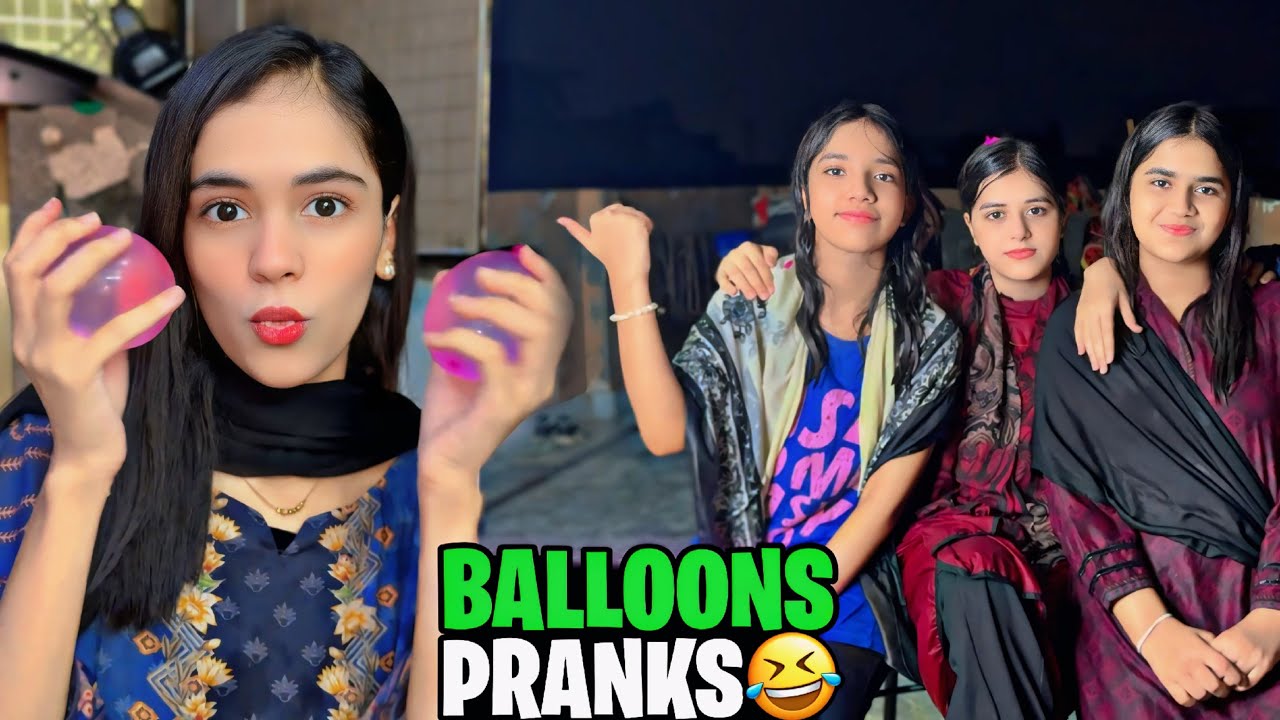 WATER BALOONS CHALLENG ONLY GIRLS // AJ GIRLS NE MIL K PARTY KI