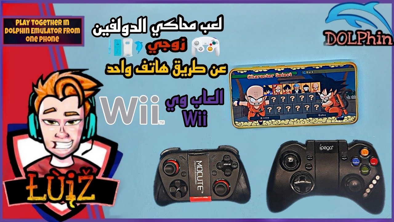 طريقة لعب زوجي في محاكي الدولفين Dolphin عن طريق هاتف واحد ( العاب Wii ) بدون واي فاي للأندرويد