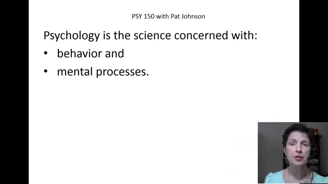 PSY 150 What is Psychology?
