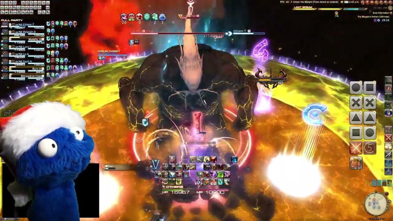 FFXIV - UWU First Clear WAR Tank PoV (Patch 7.0)