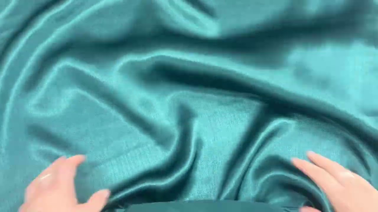 Textured Viscose Satin- Deep Jade Green #11888