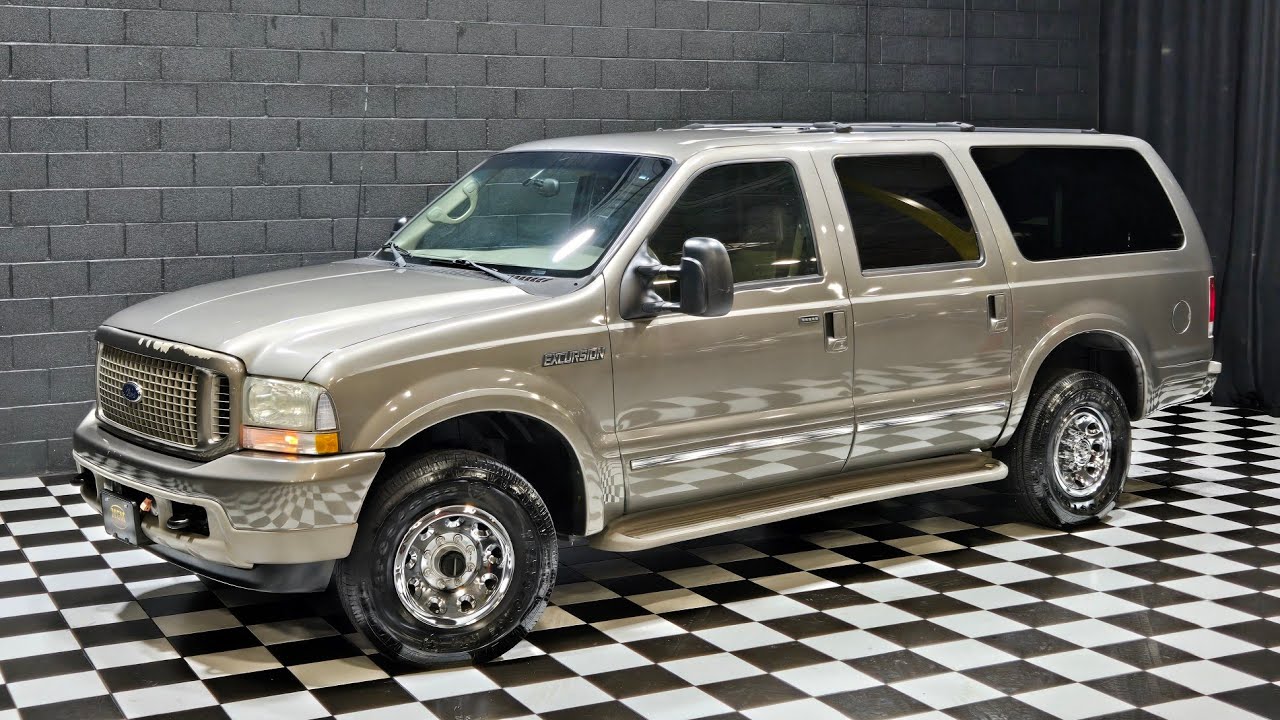 2002 Ford Excursion Limited 4x4 7.3 PowerStroke Turbo Diesel 3rd Row Seating Runs Great! FOR SALE!