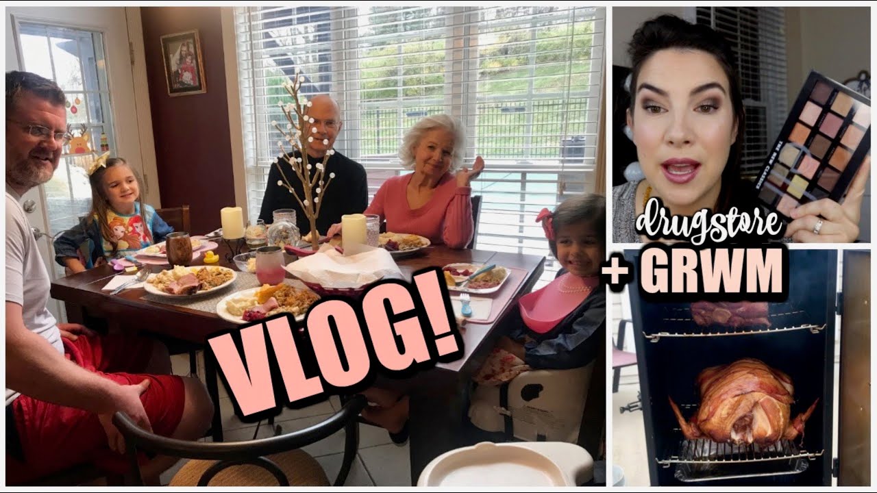 VLOG: Thanksgiving Day! + Bonus All Drugstore GRWM
