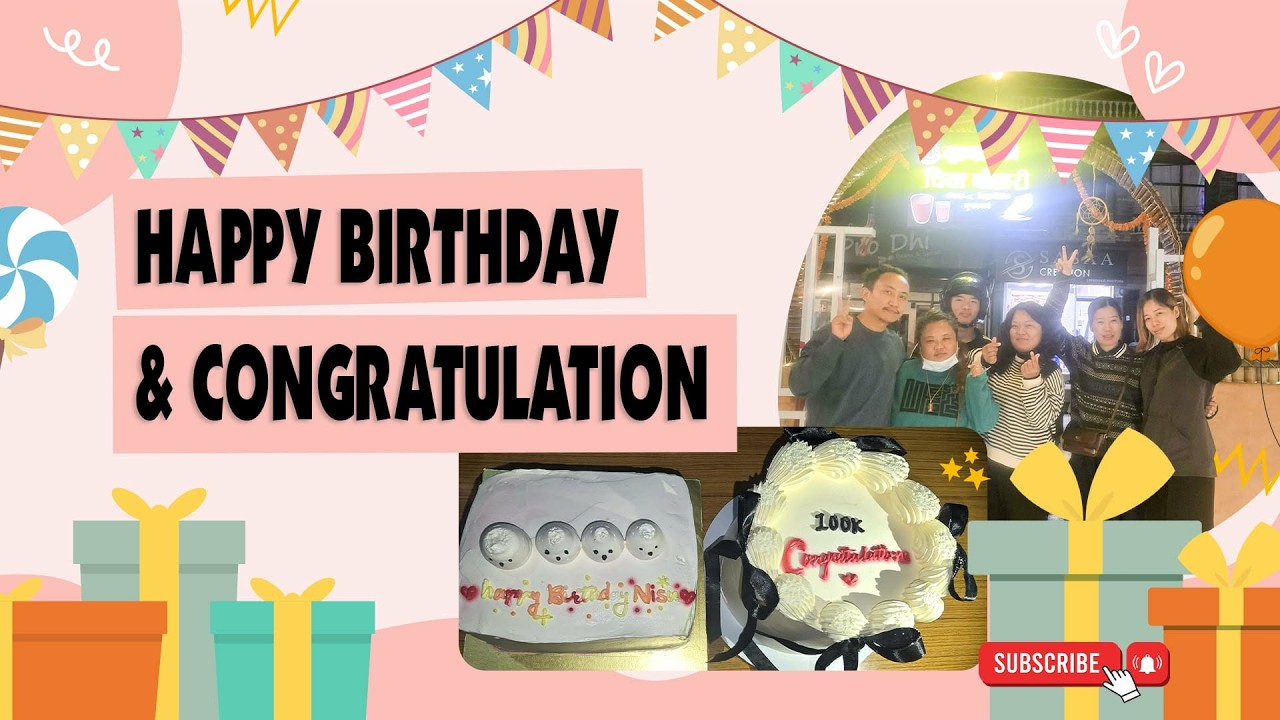 Nisu birthday celebration 🎂// Ros 1k celebration 🎂