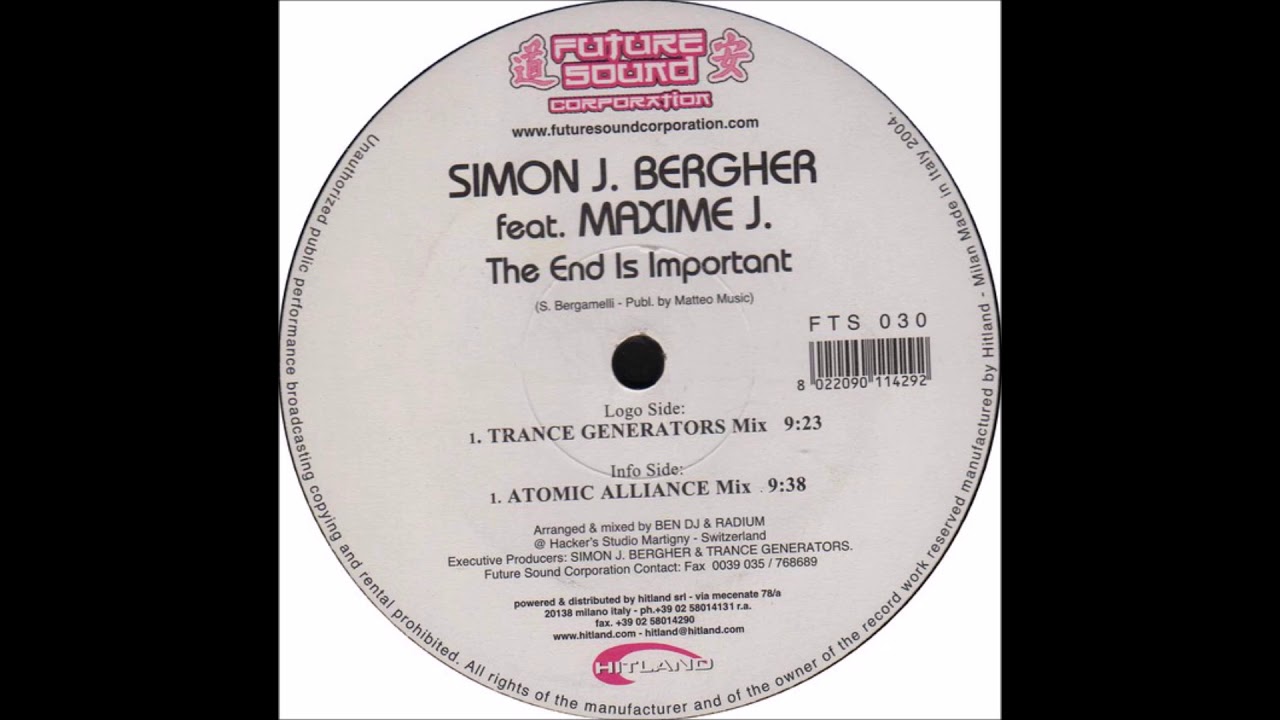 Simon J. Bergher - The End Is Important (Trance Generators Mix) -2004-
