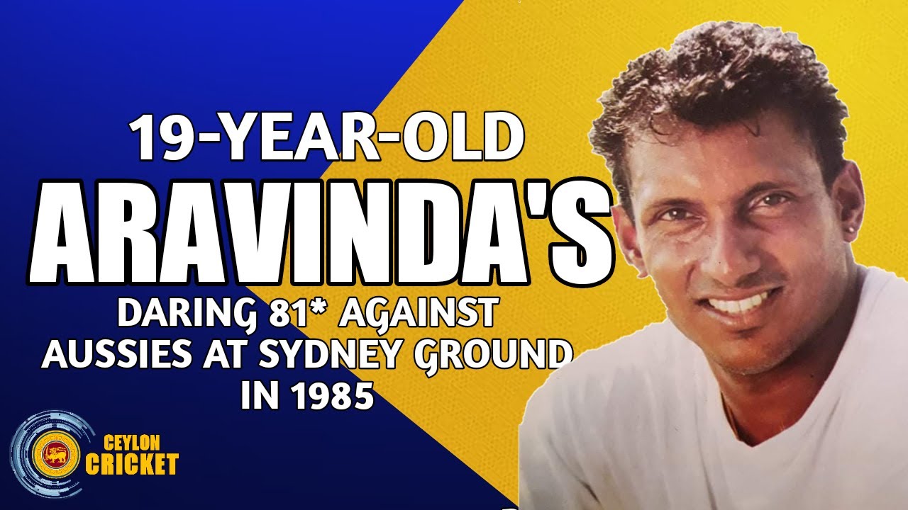 19-Year-Old Aravinda's daring 81* against Aussies at Sydney ground in 1985 !