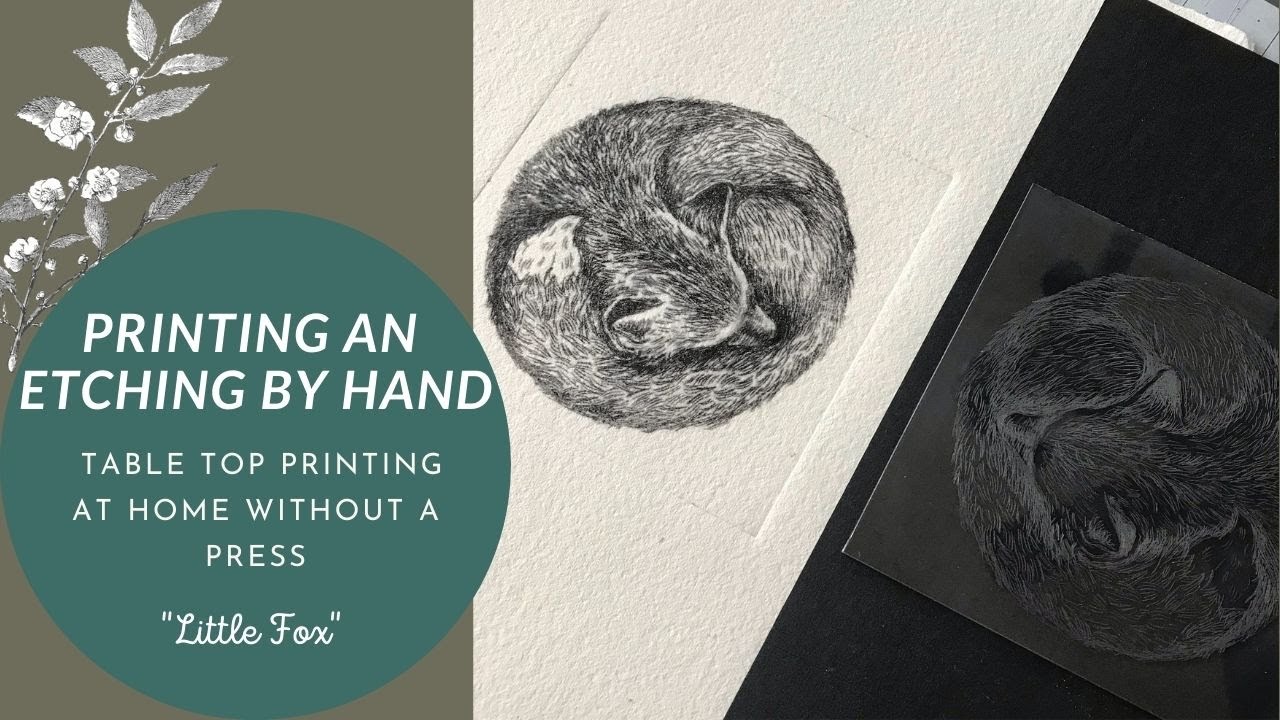 Dry Point Etching Without a Press - How to Hand Print