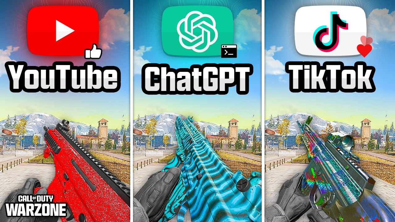 TIKTOK vs CHATGPT vs YOUTUBE Warzone Loadouts!