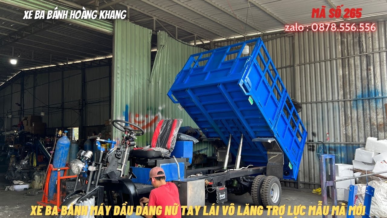 XE BA BÁNH MÁY DẦU DÁNG NỮ TAY LÁI VÔ LĂNG TRỢ LỰC MẪU MÃ MỚI ĐƯỢC KHÁCH HÀNG ƯA CHUỘNG NHẤT