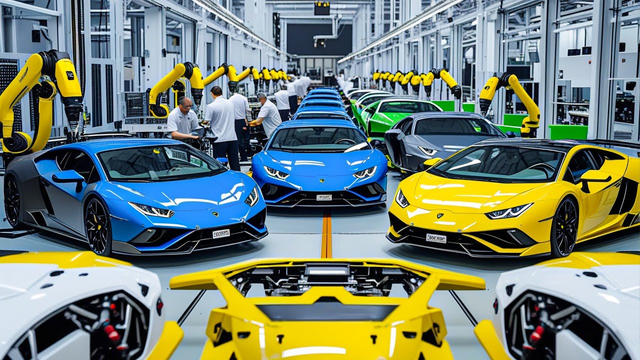 See How Lamborghini's Cars are Crafted in the Lamborghini Factory