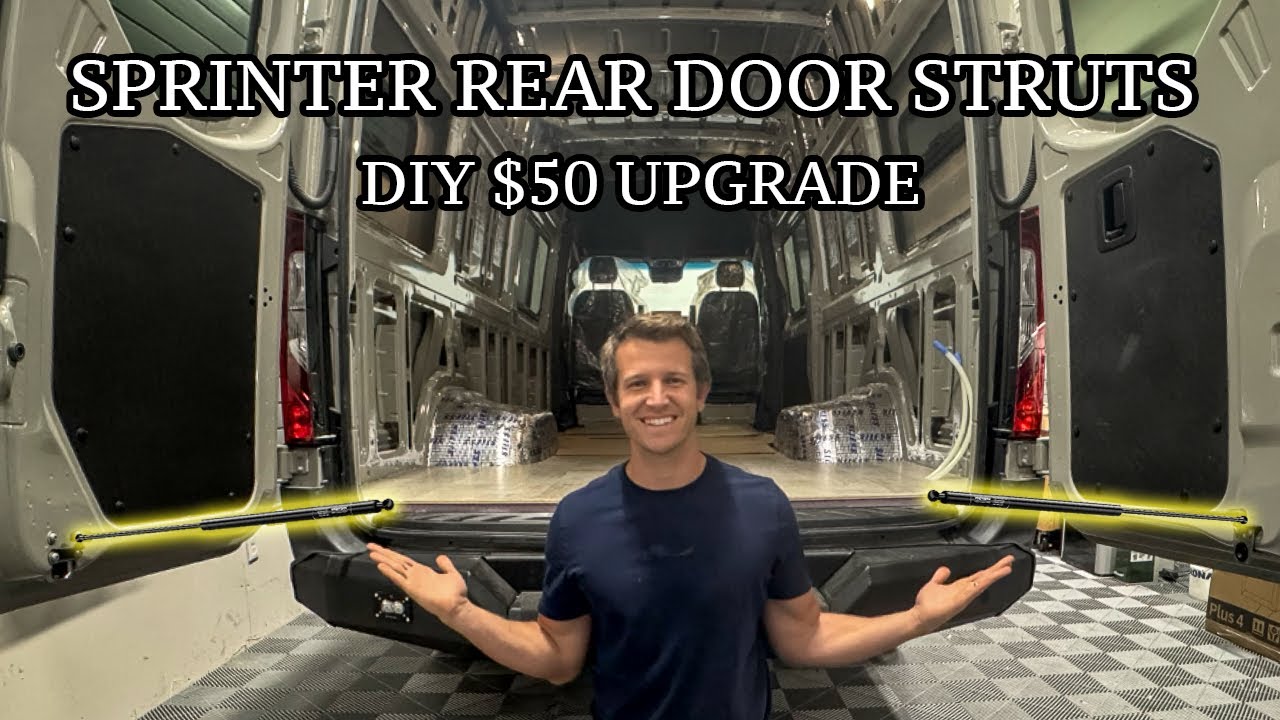 Sprinter Rear Door Gas Strut Openers/Stays | DIY For $50!
