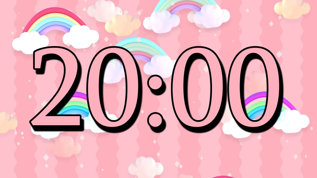 20 Minute Relaxing Timer | Calm Music Countdown | Stress Free Focus Timer