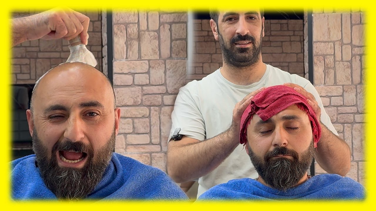 Full Head Shave at the Barber | Satisfying Transformation