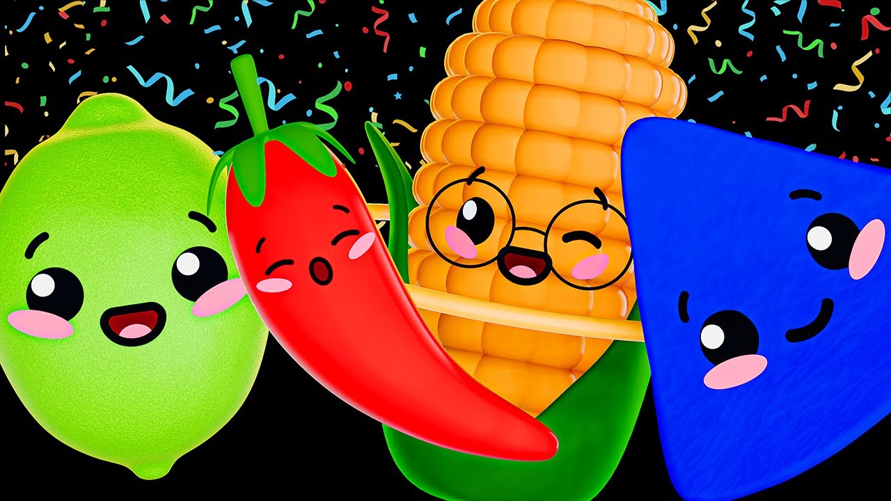 Salsa Mix Party! 🌶️🌽 Dancing Fruit & Vegetables | Little Hues Baby Sensory Video | Fun Animation