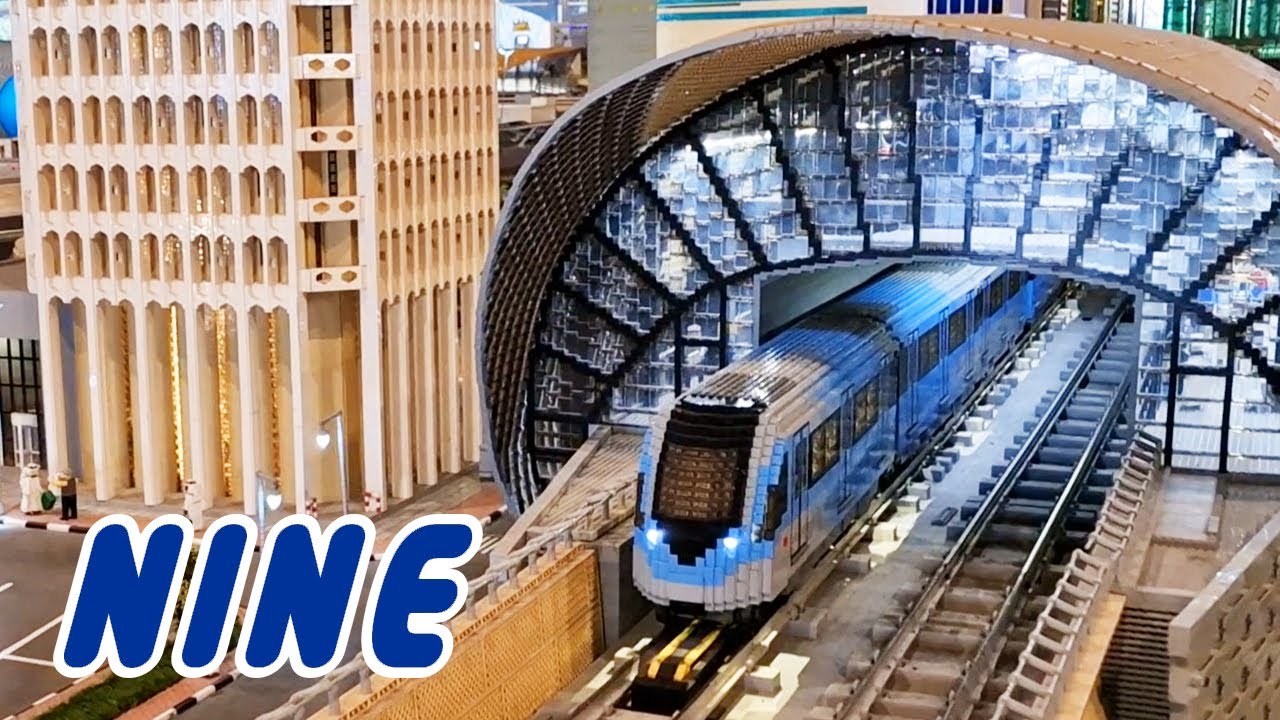 Dubai Metro made of LEGO